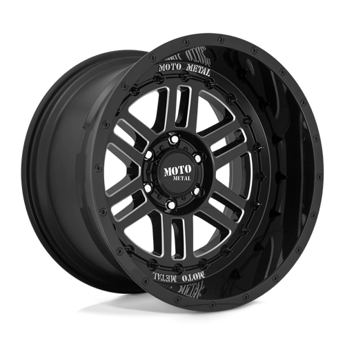 Moto Metal MO800 DEEP SIX GLOSS BLACK MILLED