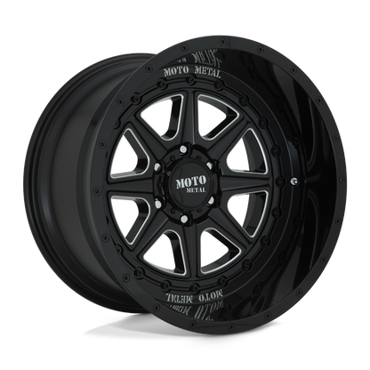 Moto Metal MO801 PHANTOM GLOSS BLACK MILLED