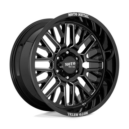 Moto Metal MO802 WARLOCK GLOSS BLACK MILLED