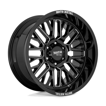 Moto Metal MO802 WARLOCK GLOSS BLACK MILLED