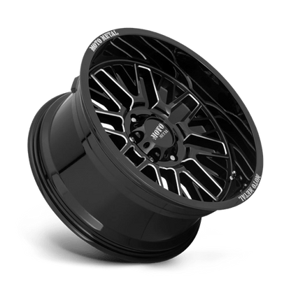 Moto Metal MO802 WARLOCK GLOSS BLACK MILLED