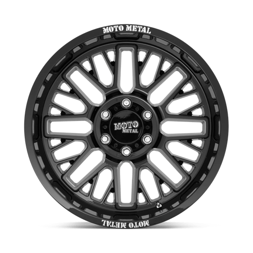 Moto Metal MO802 WARLOCK GLOSS BLACK MILLED