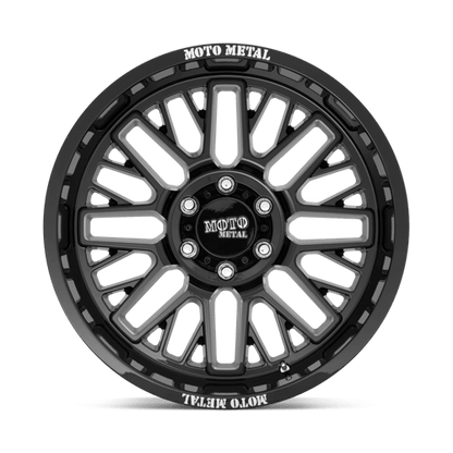 Moto Metal MO802 WARLOCK GLOSS BLACK MILLED