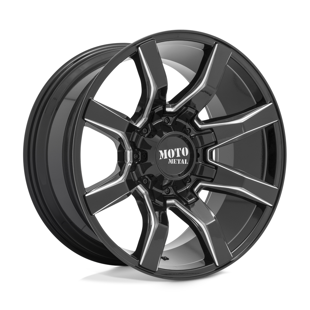 Moto Metal MO804 SPIDER GLOSS BLACK MILLED