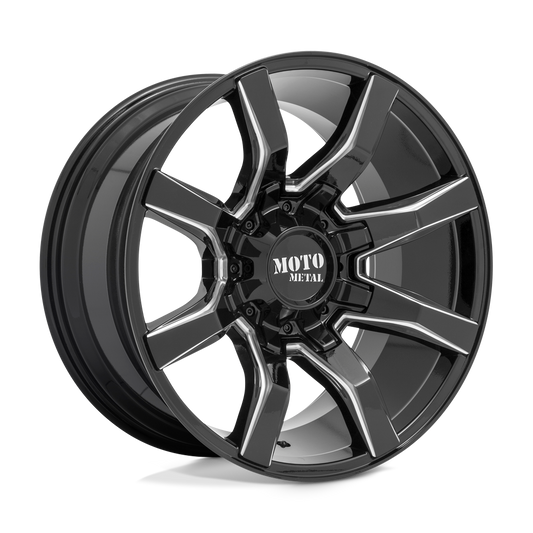 Moto Metal MO804 SPIDER GLOSS BLACK MILLED