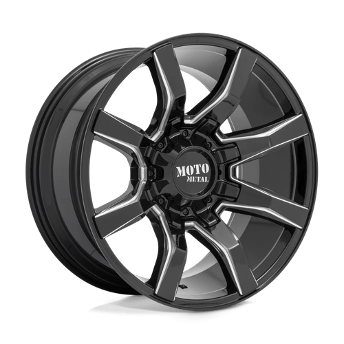 Moto Metal MO804 SPIDER GLOSS BLACK MILLED