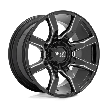 Moto Metal MO804 SPIDER GLOSS BLACK MILLED