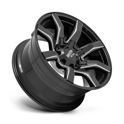 Moto Metal MO804 SPIDER GLOSS BLACK MILLED