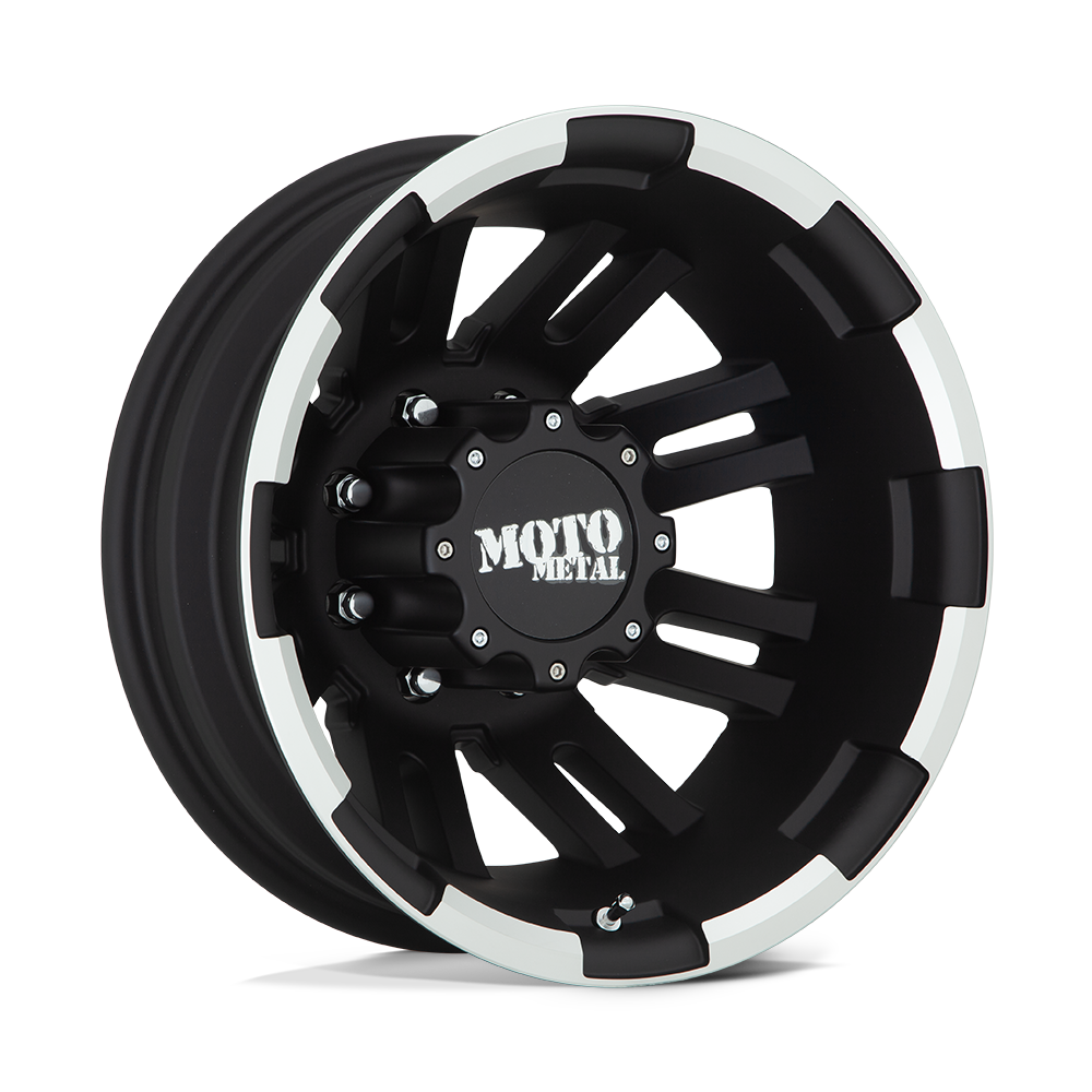 Moto Metal MO963 MATTE BLACK MACHINED - REAR