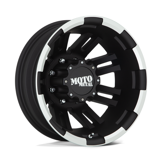 Moto Metal MO963 MATTE BLACK MACHINED - REAR