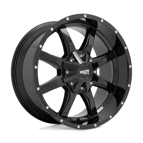 Moto Metal MO970 GLOSS BLACK WITH MILLED LIP