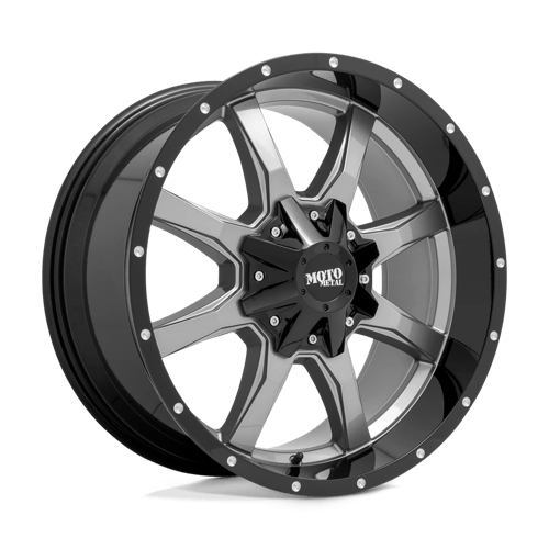 Moto Metal MO970 GLOSS GRAY CENTER GLOSS BLACK LIP