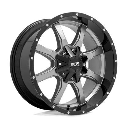Moto Metal MO970 GLOSS GRAY CENTER GLOSS BLACK LIP