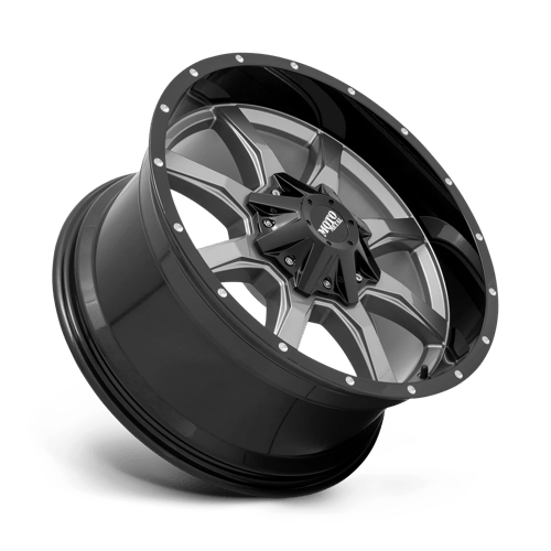 Moto Metal MO970 GLOSS GRAY CENTER GLOSS BLACK LIP