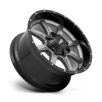 Moto Metal MO970 GLOSS GRAY CENTER GLOSS BLACK LIP