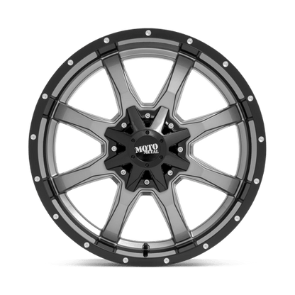 Moto Metal MO970 GLOSS GRAY CENTER GLOSS BLACK LIP