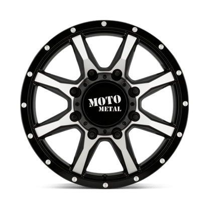 Moto Metal MO995 GLOSS BLACK MACHINED - FRONT