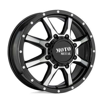 Moto Metal MO995 GLOSS BLACK MACHINED - FRONT