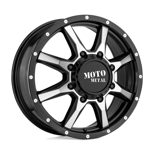 Moto Metal MO995 GLOSS BLACK MACHINED - FRONT