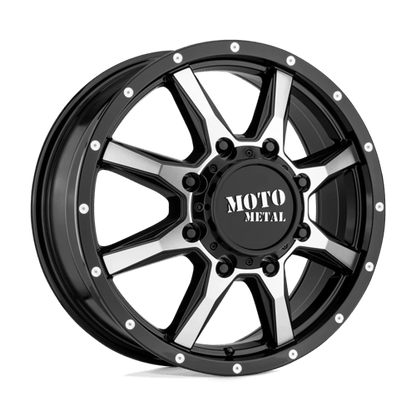 Moto Metal MO995 GLOSS BLACK MACHINED - FRONT