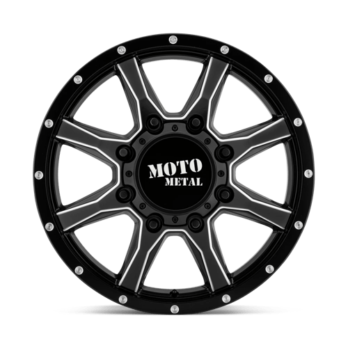 Moto Metal MO995 SATIN BLACK MILLED - FRONT