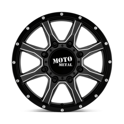 Moto Metal MO995 SATIN BLACK MILLED - FRONT