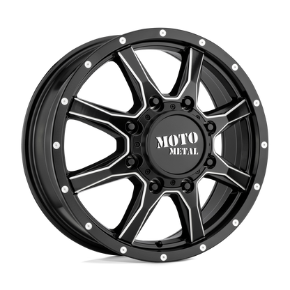Moto Metal MO995 SATIN BLACK MILLED - FRONT