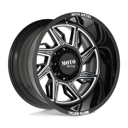 Moto Metal MO997 HURRICANE GLOSS BLACK MILLED - RIGHT DIRECTIONAL