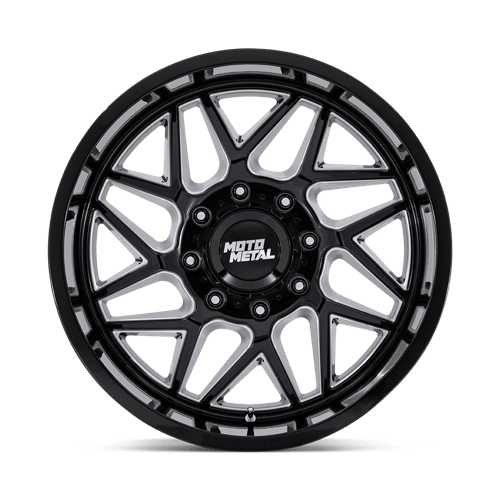 Moto Metal MO812 TURBINE GLOSS BLACK MILLED