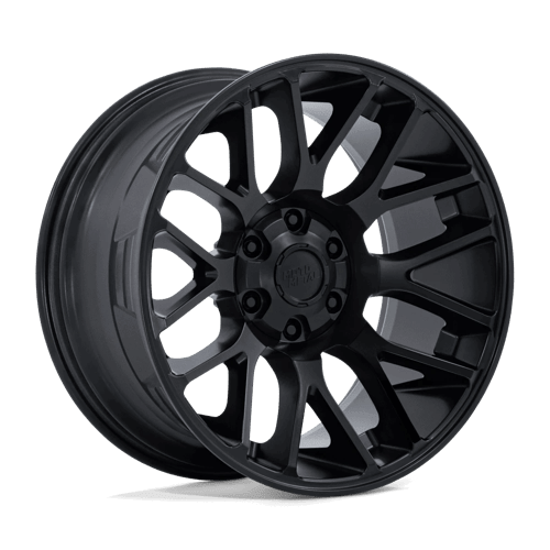 Moto Metal MO816 OVERLOOK Blackout wheel showcasing minimalist design and bold blackout finish.