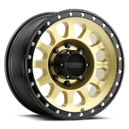 Method Wheels 315 Gold - Black Lip