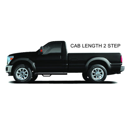 N-Fab | Nerf Step-Cab Len (1 Stp)-17-24 F250/350/450 Reg-TX Blk | F1755RC-TX