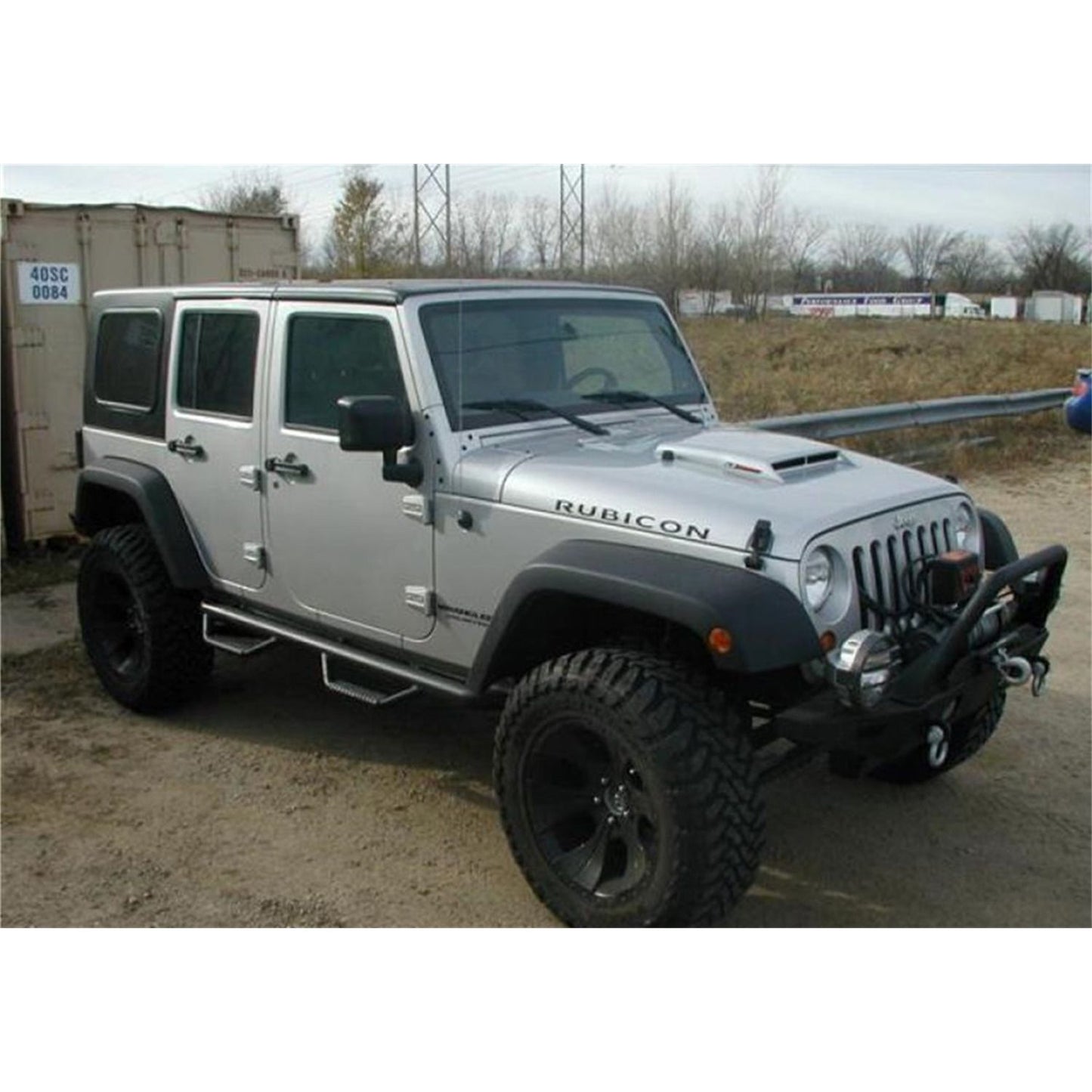 N-Fab | Nerf Step-W2W (2 Stps)-07-18 Wrangler JK 4Dr-TX Blk | J0764