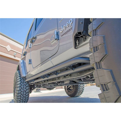 N-Fab | RKR Rails-Cab Len (2 Steps)-20-24 Gladiator JT 4Dr-TX Blk | J194TRKR