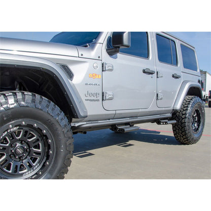N-Fab | RKR Step Sys-Full Len (2 Stp Mnts/2 Stp)-18-24 Wrangler JL 4Dr-TX Blk | J184RKRS4
