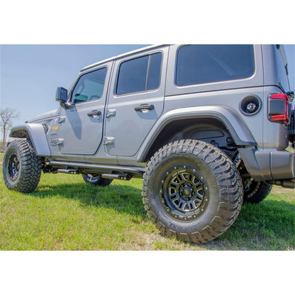 N-Fab | RKR Step Sys-Full Len (2 Stp Mnts/2 Stp)-18-24 Wrangler JL 4Dr-TX Blk | J184RKRS4