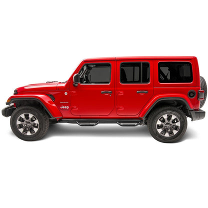 N-Fab | Nerf Step-W2W (2 Stps)-18-24 Wrangler JL 4Dr-TX Blk | J1866