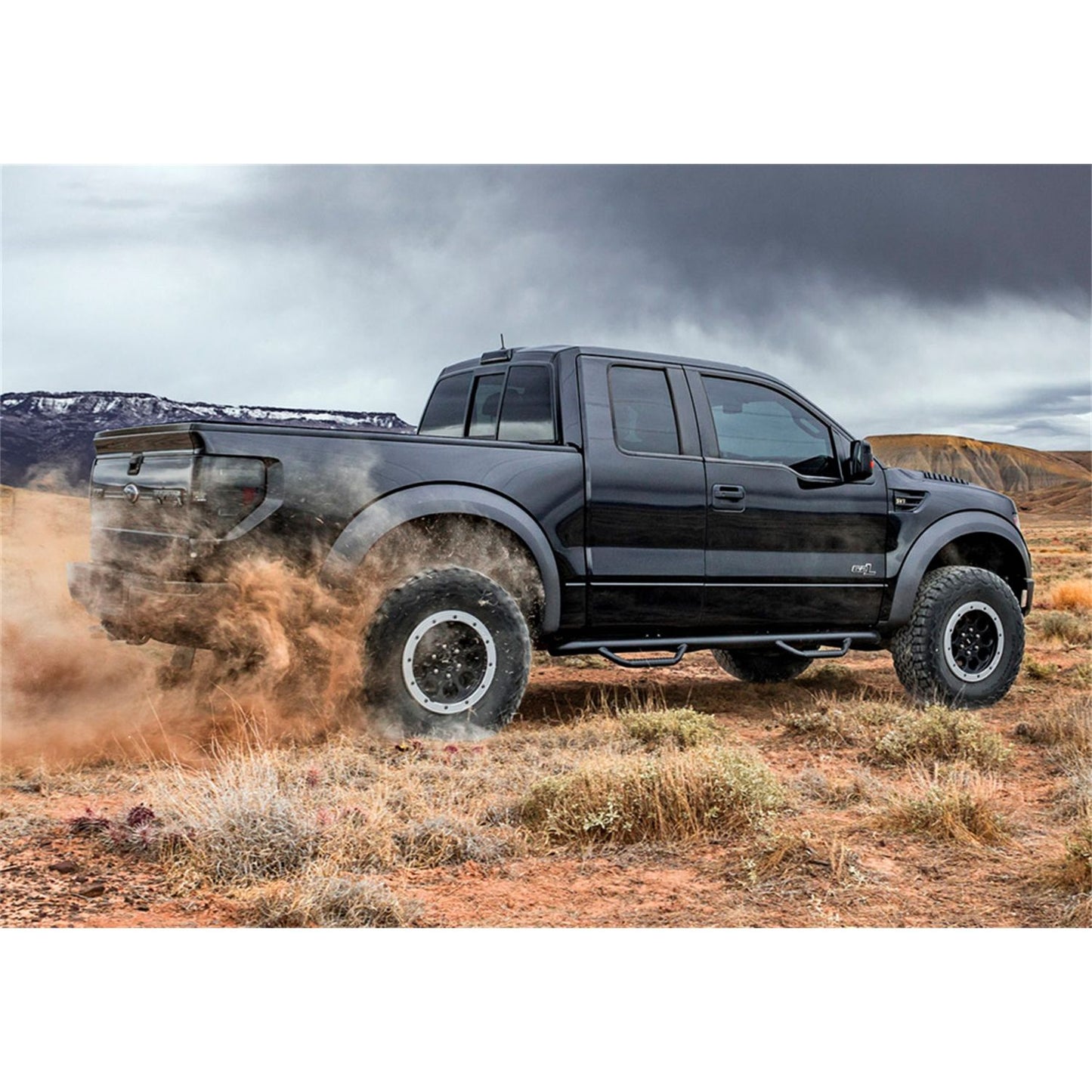 N-Fab | Nerf Step-Cab Len (2 Stps)-11-14 Silv/Sierra HD Crew-TX Blk | C1180CC-TX