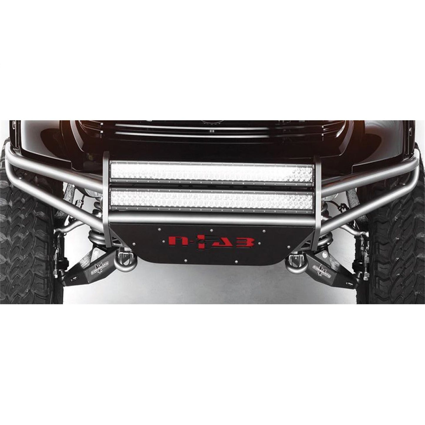 N-Fab | RSP PreRunner Front Bumper-Direct Fit (2-30in. Rigid E)-05-15 Tacoma-Gloss Blk | T052LRSP