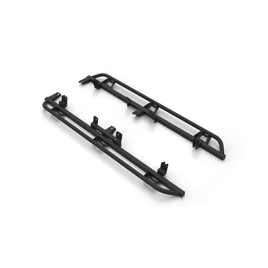 N-Fab | TrailSlider-Cab Len (2 Steps)-22-24 Nissan Frontier Crew-TX Blk | TSN22CC-TX