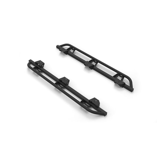 N-Fab | TrailSlider-Cab Len (2 Steps)-18-24 Wrangler JL 4Dr-TX Blk | TSJ184-TX