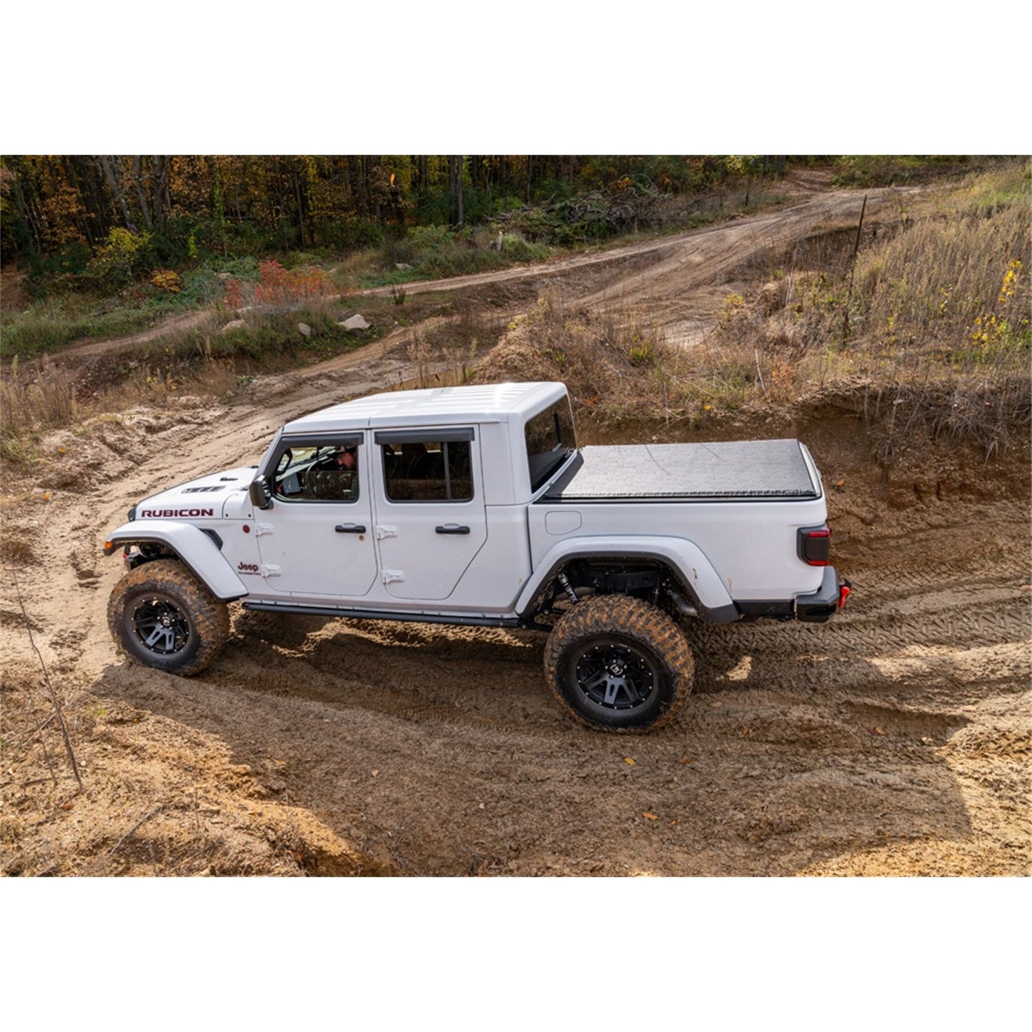 N-Fab | TrailSlider-Cab Len (2 Steps)-20-24 Gladiator-TX Blk | TSJ194-TX