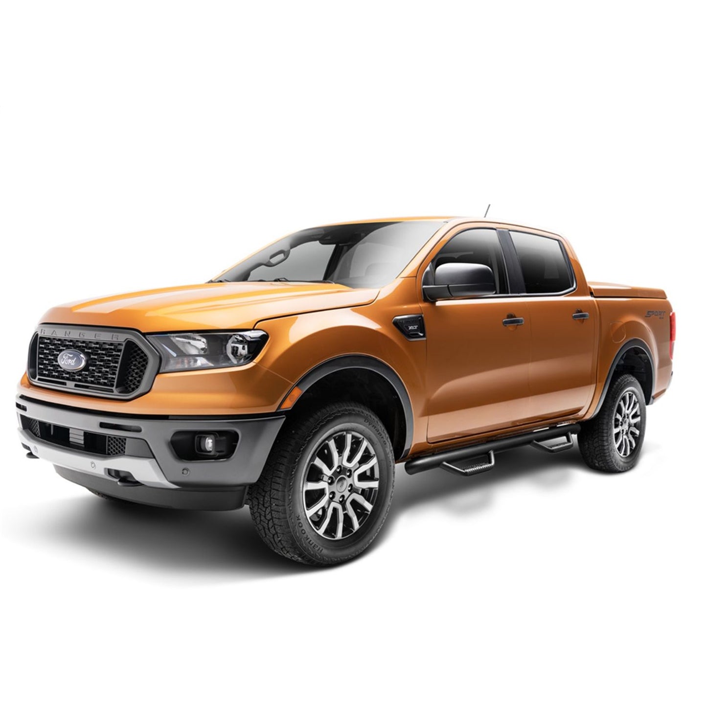 N-Fab | Nerf Step-Cab Len (2 Stps)-19-24 Ranger SuperCrew-TX Blk | F1981CC-TX