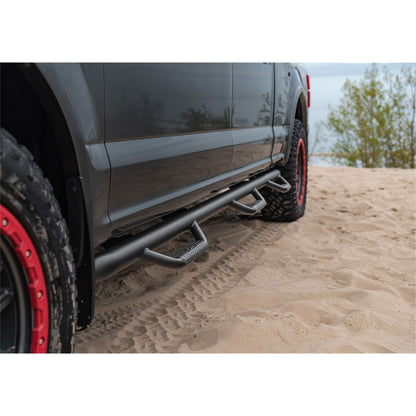 N-Fab | Nerf Step-W2W w/Bed Acs (3 Stps)-99-16 F250/350 6ft.9in. Crew SRW-TX Blk | F99105CC-6-TX