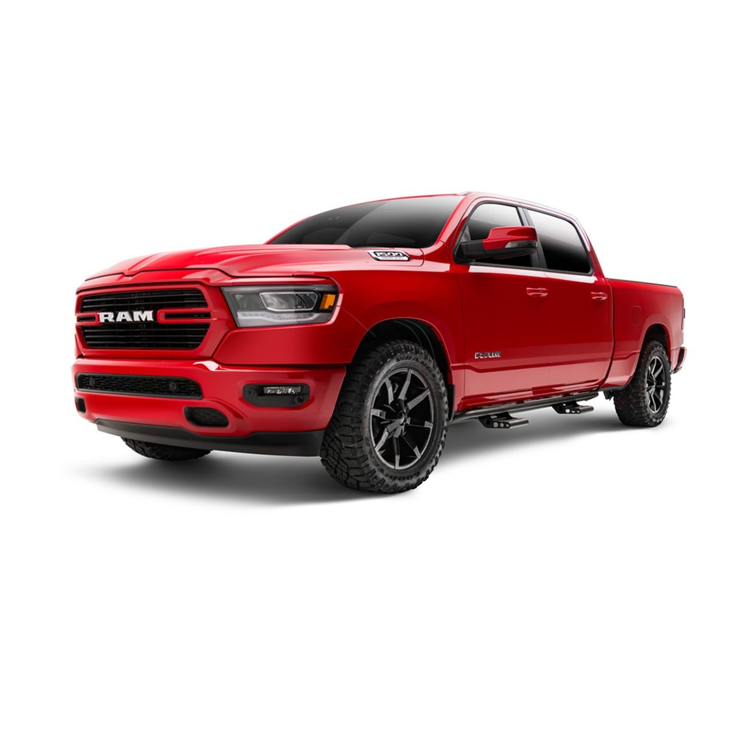 N-Fab | RKR Step Sys-Cab Len (2 Stp Mnts/2 Stps)-19-24 (New Body) Ram 1500 Crew-TXBlk | D194RKRCCS4