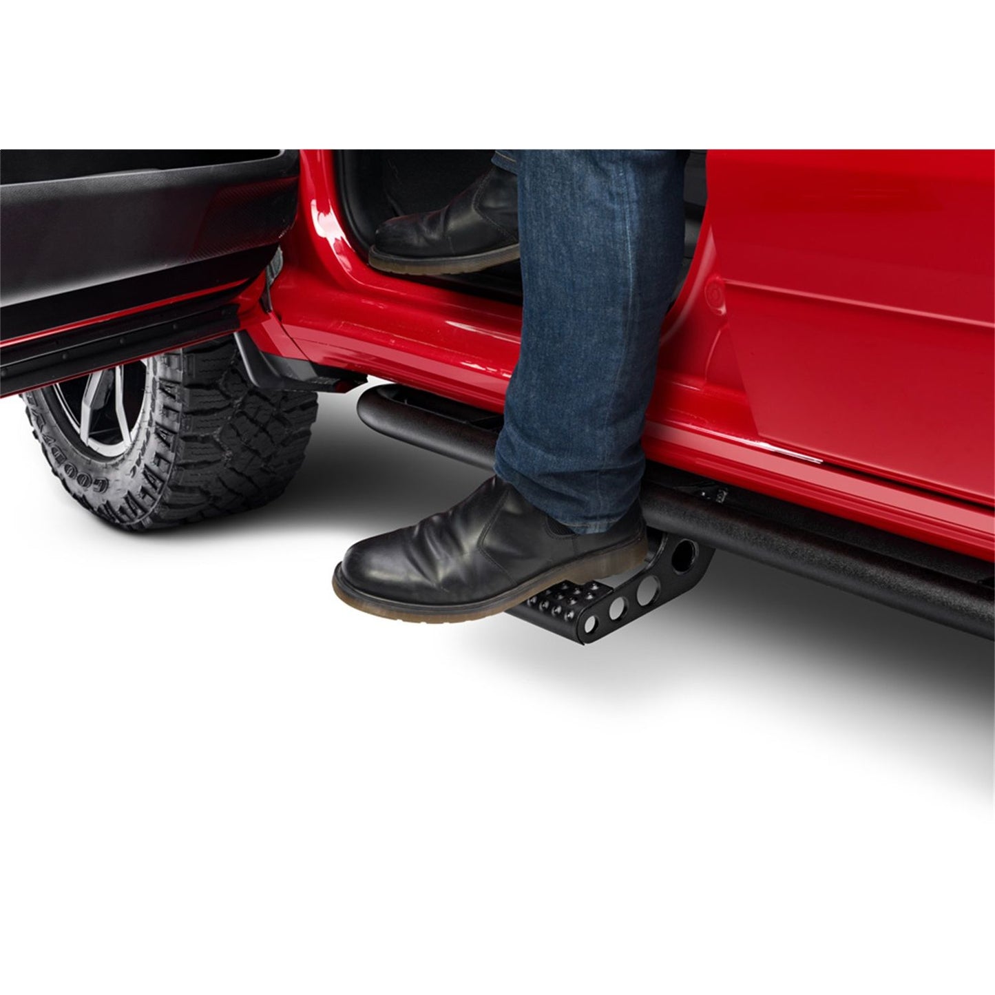 N-Fab | RKR Step Sys-Cab Len (2 Stp Mnts/2 Stps)-19-24 (New Body) Ram 1500 Crew-TXBlk | D194RKRCCS4