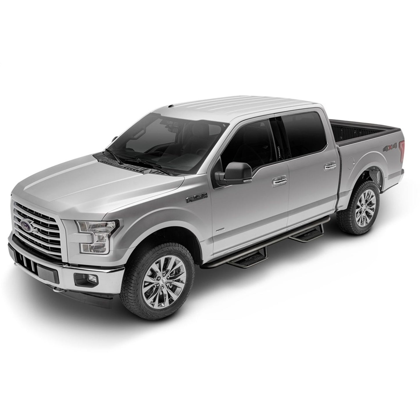 N-Fab | Podium LG-Cab Len (2 Steps)-99-16 F250/350/450/550 Crew-TX Blk | HPF9984CC-TX