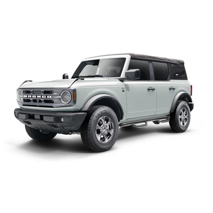 N-Fab | Nerf Step-Cab Len (2 Stps)-21-24 Ford Bronco 4 Dr-TX Blk | F2172B-TX