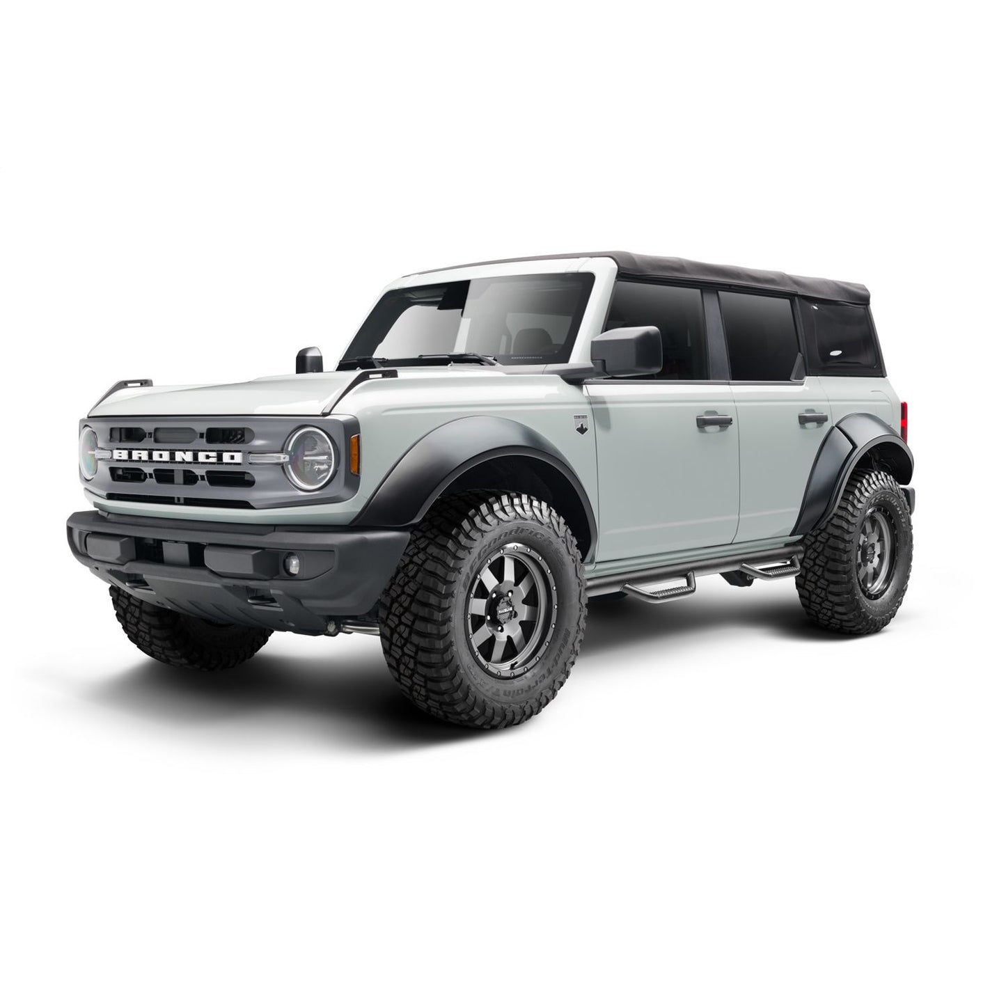N-Fab | Nerf Step-Cab Len (2 Stps)-21-24 Ford Bronco 4 Dr-Gloss Blk | F2172B