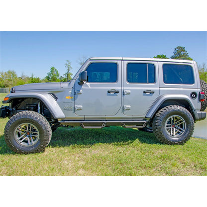 N-Fab | Predator Pro-Cab Len (2 Steps)-18-24 Wrangler JL 4Dr-TX Blk | PRJ1863-TX